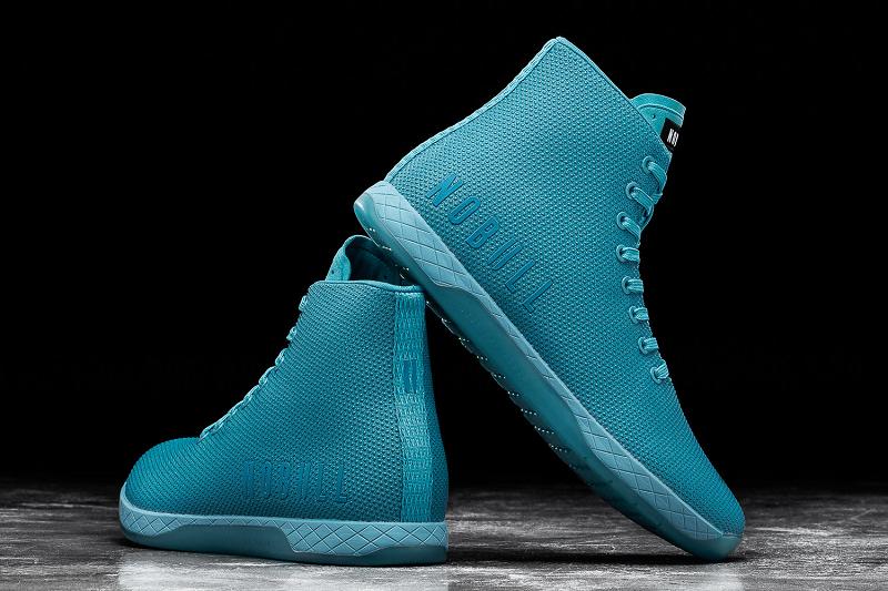 Blue Nobull High-Top Neon Blue Men's Trainers | CA J1463P